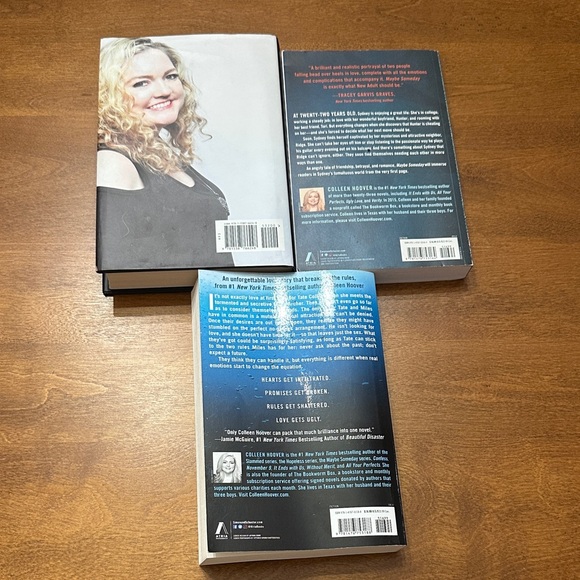 3 COLLEEN HOOVER Books - Picture 2 of 2
